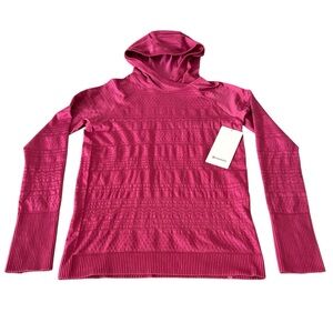 Lululemon Womens Restless Hoodie, NWT, Size-12, Color-Magenta